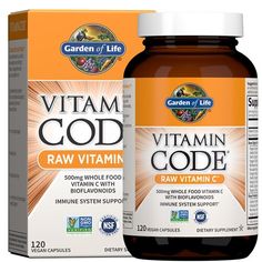 500 mg Whole Food Vitamin C with Bioflavenoids. Immune System Support. Non-GMO Project Verified. Certified NSF Gluten-Free. Kosher. Vitamin Code RAW Vitamin C is a whole food nutrition, specifically formulated to provide 500 mg of Vitamin C, along with naturally occurring bioflavonoids. 23 powdered organically grown fruits and vegetables add supporting antioxidants, vitamins and nutrient cofactors.  . Immune System Support. Healthy Heart. Health Skin and Eyes. Live Probiotics and Enzym Best Whole Foods, How To Get Energy, Amazon Trending Products, High Energy Foods, Whole Foods Vegan, Iron Vitamin, Vitamin C Supplement, Beauty Supplement, Vegan Vitamins