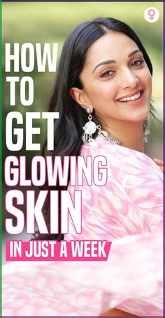 How To Get Glowing Skin In Just A Week: It may seem an unachievable feat, but if you take care of your skin and follow a few lifestyle tips, you can get glowing and healthy skin in a week. This article explains the necessary steps you need to take for achieving this goal. Read on. #glowingskin #skincare #skincaretips #beauty #beautytips Get Glowing Skin, Beauty Hacks Skincare, Take Care Of Your Skin, Natural Glowing Skin, Glowing Face, Shiny Skin, Healthy Glowing Skin