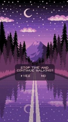 an old - school video game with the title stop time and continue walking