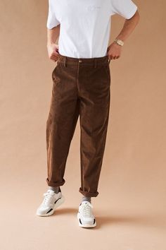 Brown Pants Outfit, Corduroy Pants Men, Muted Colour, Colour Set, Smart Shorts, Cord Trousers