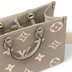 LOUIS VUITTON® - Onthego Mm - Dove/cream Dove Cream, Onthego Mm, Louis Vuitton Onthego, Sac Louis Vuitton, Handbags Louis Vuitton, Work Essentials, Monogram Pattern, Luxury Purses, Louis Vuitton Official