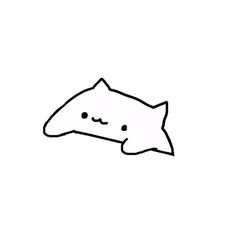 a black and white drawing of a shark's head with eyes closed, on a white background