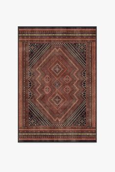 Geometric meets traditional. This rug features a central diamond medallion surrounded by repeating shapes in shades of deep vintage reds and pops of blue, coral, and gold. Water-resistant, stain-resistant, and machine-washable. Ruggable - Washable Rug Cover & Pad | Kaden Amber Red Rug | Stain-Resistant | Ruggable | 4'x6'. Kaden Amber Red Rug Ruggable, Mcm Design, Gold Water, Blue Coral, Coral And Gold, Rug Stain, Washable Rug, Red Rug, Pad Cover