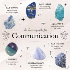 🌱🌞✨🔮 — The best crystals for... Part 3 🤍 Part 1 Part... Communication Issues, قلادات متدلية