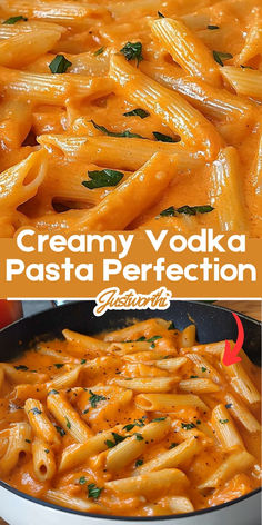 creamy vodka pasta is an easy and delicious side dish