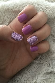 Put simply, a shellac nails manicure is a semi-permanent polish, while gel is a semi-permanent gel. Get them all here. Purple Shellac Nails, Shellac Gel Nails, Shellac Nails Fall, Purple Gel Nails, Sns Nails, Glitter Gel Nails, Shellac Nails, Nail Designs Glitter