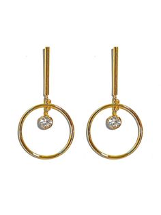 Elevate your look with these elegant Hoop Dangle Drop Earrings. The simple, yet dramatic design makes them a stand-out piece in any collection. The crystal stone drop adds a touch of sparkle while the gold-plated, polished metal adds a modern, luxurious touch. Zinc alloy with glass rhinestones. Gold plated. Store away from direct sunlight and water. Do not wear in the water. Glam Earrings, Smart Glass, Versatile Jewelry, Forever Jewelry, Crystal Stone, Cuff Earrings, Jewelry Earrings Hoops, Gold Hoop, Glass Jewelry