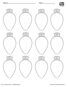 printable shapes for christmas tree ornaments