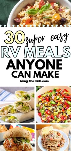 30 super easy rv meals anyone can make