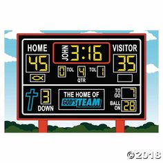 a digital scoreboard with the time at 3 15pm on it's display