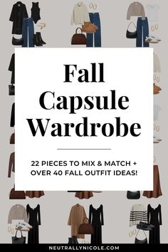 Create the perfect neutral fall capsule wardrobe with this 2024 fall style guide! I'm sharing 22 fall clothing essentials for chic and effortless fall style, plus over 40 cute and casual fall outfits for women you'll want to copy! | fall capsule wardrobe 2024, 2024 fall capsule wardrobe, fall 2024 outfits, fall fashion 2024, fall outfits 2024, fall outfit ideas, fall wardrobe essentials Fall Fashion 2024 Women 40, Chic But Casual Outfits, Fall Outfit Essentials 2024, Fall Outfits Capsule Wardrobe 2024, Plus Neutral Outfits, Women Over 40 Fall Outfits, Fashion Over 40 Fall 2024, Fall Outfits 2024 Over 40, Capsule Wardrobe Women 2024 Fall