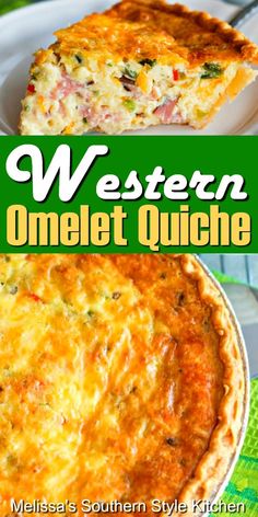 the cover of western omelet quiche