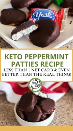 Keto Peppermint Patties Recipe (Less Than 1 Net Carb & Even Better Than the Real Thing!) York Peppermint Patties, Peppermint Patty Recipe, Patty Recipe, Easy Snacks For Kids, Peppermint Patty, Amazing Desserts, Patties Recipe, Keto Dessert Easy, Peppermint Patties