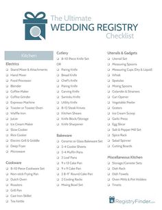 the ultimate wedding registry checklist