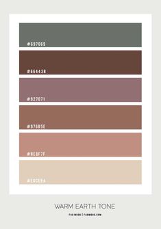 the color scheme for warm earth tone