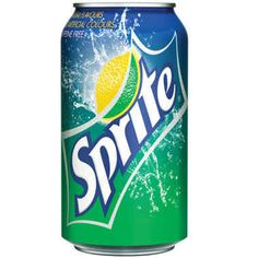 a can of sprite soda on a white background