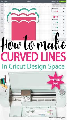 how to make curved lines in cricut design space