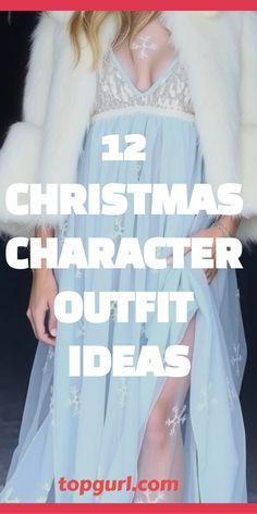 Christmas Spirit Week School Outfits, Christmas Queen Costume, Dress Up Christmas Character, Easy Christmas Character Outfit Ideas, Christmas Fun Run Outfits, Female Christmas Characters, Christmas Costume Ideas Diy, Winter Character Outfits, Diy Christmas Outfit Women