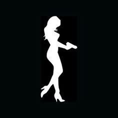 the silhouette of a woman holding a cell phone