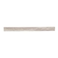 a long rectangular piece of white marble on a white background, with the end section missing