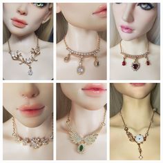 These necklaces are handmade ,from metal and rhinestone.  They will fit MSD 1/4 & 1/3 SD BJDS STORE POLICY  -please let me know what size doll you are purchasing this necklace for. If a 1/4 size it will need to be adjusted prior to me shipping it. -Please give me 3 days to ship,  -not recommended  for children  - I have a no return no refund policy on all of my custom Doll Jewelry, Fashion Doll, Clothes Accessories, Jewelry Necklace, Fashion Dolls, Doll Clothes, Beauty Book, Give It To Me, Jewelry Necklaces