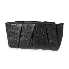 Chanel Black 31 Rue Cambon Embossed Leather Pleated Oversize Clutch 0.5lb Chanel 31 Rue Cambon, Oversized Clutch, Chanel Bags, Chanel Black, Leather Glove, Embossed Leather, Chanel Bag, Emboss, Chanel