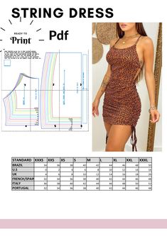 the sewing pattern for this dress is very easy to sew