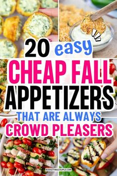 20 easy cheap appetizers that are always crowd pleasers