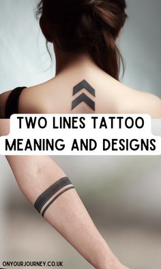 two lines tattoo meaning and designs