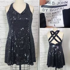 Women’s black, silk fit and flare dress. good condition missing a few beads here or there fully lined no stretch allow room to fit.Good condition, size L (10 - 12). Detailed measurements:Bust - 39 inchesWaist - 35 incheswaist to hem 20 Prom Goth, Ready To Wear Dress, Goth Party, Gothic Party, Mob Wife, 90s Dress, Mini Short, Fit Dress, Dress Cover