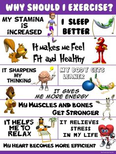 an info sheet with some cartoon characters and their names on it's side, including the words