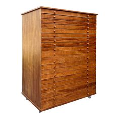 a large wooden chest with many drawers