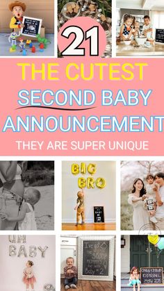 the 21 cutest second baby announcement ideas