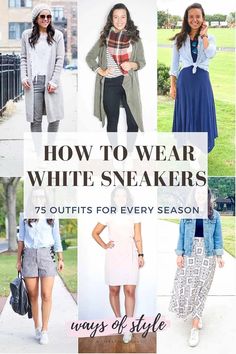 White Adidas Shoes Outfits, White Sneakers With Dress, White Sneakers Outfit Summer, How To Wear White Sneakers, White Tennis Shoes Outfit, Sneakers Outfit Spring, White Leather Tennis Shoes, White Shoes Outfit, Casual White Sneakers