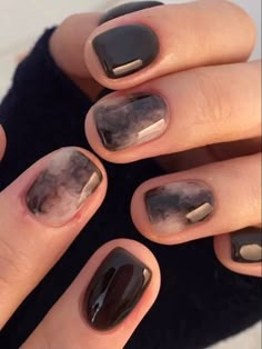 Minimal Nails Art, Hippie Nails, Grunge Nails, Minimal Nails, Casual Nails, Soft Nails, Minimalist Nails, Fire Nails, Funky Nails