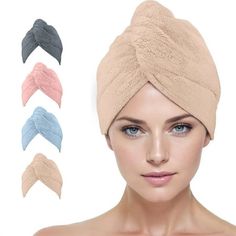 Anray Home is aimed to give you the best use experience. The oversized hair wrap towel is designed to create a way to dry hair fast. This set includes 4 hair towels that is Khaki. The extra large hair towel is made of 100% microfiber, which is soft and comfortable. It can be machine washed and can remove more moisture 2-3 times faster than other towels. Save time and efficiency in daily use! Size: 4-Pack.  Color: Yellow. Hair Wrap Towel, Hair Towel Turban, Hair Drying Towel, Hair Towels, Frizz Hair, Anti Frizz Hair, Hair Towel Wrap, Hair Drying, Hair Turban