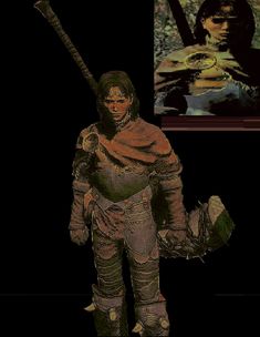 an image of a woman in armor holding a baseball bat