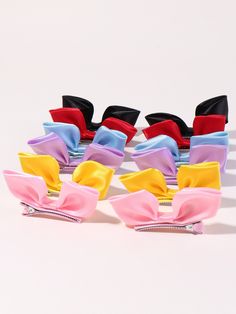 Multicolor Casual   Polyester Plain Hair Clips Embellished   Kids Accessories Kids Hair, Rabbit Ears, Kids Hair Accessories, Diy Hair Bows, Diy Hair, Beauty Accessories, Diy Hairstyles, Toddler Girls, Kids Hairstyles