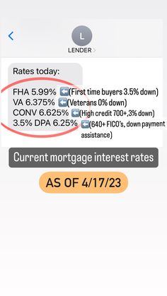 the text reads, current interest rate as of 4 / 17 / 2013 and is circled by an arrow