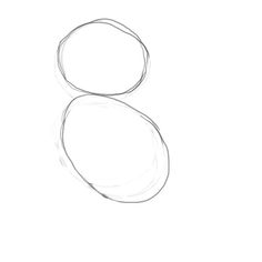 a pencil drawing of an object on a white paper with the number 8 in it