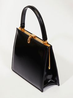 Editor's NoteRER presents unique yet stylish accessories that enhance the overall vibe of your look. - Square clasp bag- Smooth and glossy leather- Gold-tone hardware- Open pocket at interior- Adjustable detachable strap- Classic and luxurious mood Measurements (In.)One Size- Size: 7.48 in. (W) * 6.30 in. (H) * 2.95 in. (D)- Handle: 3.94 in. (H)- Strap: 33.07 ~ 39.37 in. (L) Composition & Care- Material: Cow Leather- Natural leather may have fine scratches and wrinkles- B Classic Satchel Bags With Glossy Finish, Classic Glossy Satchel Bag, Elegant Formal Shoulder Bag With Glossy Finish, Elegant Glossy Finish Shoulder Bag For Formal Use, Elegant Glossy Finish Shoulder Bag For Formal Occasions, Elegant Glossy Everyday Bags, Elegant Rectangular Bag With Glossy Finish, Elegant Shoulder Bag With Glossy Finish For Office, Chic Glossy Satchel Bag