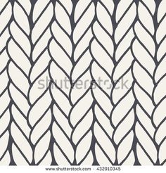 an abstract braid pattern in black and white