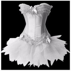 Elegant Summer Petticoat For Costume Party, Fitted White Tulle Corset, Fitted Summer Party Petticoat, Fitted Petticoat For Costume, Fitted White Petticoat For Costume Party, White Fitted Petticoat For Costume Party, Fitted Petticoat For Party, Fitted Costume Sets For Summer, Spring Tulle Fitted Corset