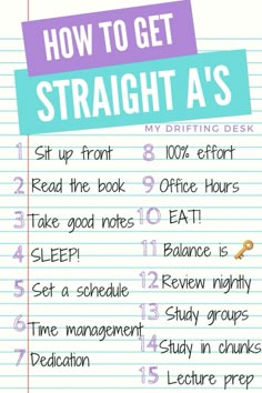 how to get straight as in writing