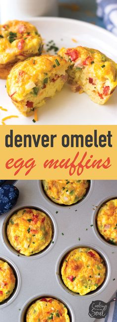 an egg muffin is shown with the title above it