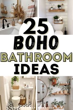 boho bathroom decor ideas Modern Boho Bathroom, Boho Bathroom Ideas, Boho Bathroom Decor, Bathroom Decorating, Boho Bathroom, Tiny Bathroom, Modern Boho, Bohemian Decor, The Bathroom