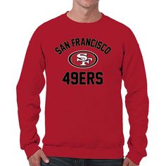 PRICES MAY VARY. Adult gameday San Francisco 49ers football crewneck is the ideal sweatshirt to wear on gameday; crewneck sweatshirt is comfortable, runs true to size, and is great for showing team pride all year long; perfect San Franciso sweatshirt for both men and women San Francisco 49ers team colored crewneck sweatshirts are the perfect fan apparel for tailgates and sports games; the lightweight crewneck pullover is made of air jet yarn for softer feel and reduced pilling; San Franciso swea 49ers Outfit, 49ers Team, Football Crewneck, San Francisco 49ers Football, 49ers Football, Houston Cougars, Cincinnati Bearcats, Sports Games, Football Season