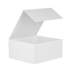 an open white box on a white background