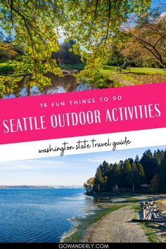 A list of 14 unique outdoor activities in Seattle, ideal for those looking to explore beyond the city's famous landmarks. Washington State Travel, Washington Travel, Bainbridge Island, Think Again