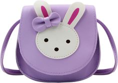 ZGMYC Little Girls' Cute Rabbit Crossbody Purse Small Bow Shoulder Bag Handbag for Kids Toddlers (Purple) Easter Purse, Purple Clothing, Bunny Bags, Bunny Designs, Small Crossbody Purse, Cute Rabbit, Small Bows, Cute Purses